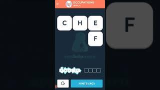 Wordbrain 2 Word Talent Occupations Level 4 Walkthrough