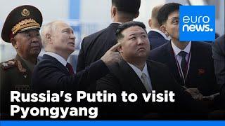 Russia's Putin to visit Pyongyang at Kim Jong Un's invitation | euronews 