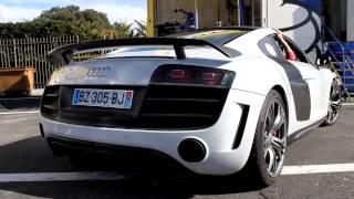 Start up and REVVING Audi R8 GT