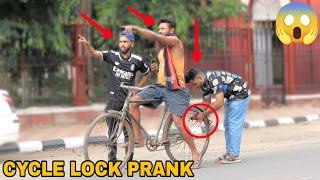 Locking Peoples Cycle Prank! - First Time In India || MOUZ PRANK
