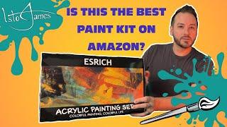 Amazon Esrich Acrylic Paint Kit Unboxing and Review