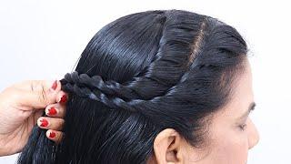 Easy & Simple Ponytail hairstyle for girls | Hairstyle for saree | Bridal Ponytail hairstyle