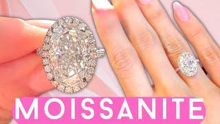 Watch This Before You Buy A Moissanite RingMoissanite vs Diamond  My Oval Halo Moissanite Ring