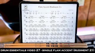 Drum Essentials Video 27 - Flam Accent (Rudiment 21) | NickCostaMusic.Com