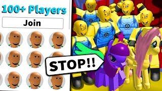 I got 100+ FANS to RAID an INNOCENT ROBLOX GAME