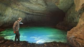 280FT Waterfall Rappel Deep In A River Cave-Part 3