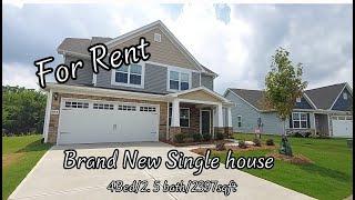 【Polly 北卡看房】For Rent!  Brand New Single House in Mebane!  4 bed 2. 5 bath 2397 sqfr.  Big backyard