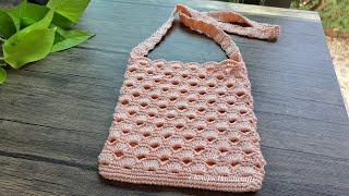 DIY Crochet Crossbody Bag Tutorial | Crochet Sling Bag Tutorial | Arcade Stitch