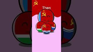 relations between post Soviet countries #countryballs #russia #ukraine #kazakhstan #relationship