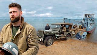 Beaching with a JEEP from a D-DAY landing craft