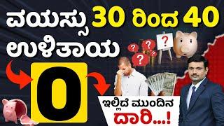 How to Invest in Your 30s, 40s? Investment Ideas In Kannada | Early Investing Tips 2024 | Sharath MS