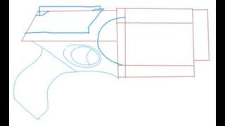 How to draw a Nerf Gun