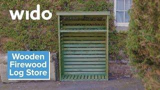 Wido Wooden Firewood Log Store Product Video (LSTORE)