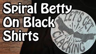 Inverted Spiral Betty Tutorial: Use your Cricut or Silhouette Cameo on Black Shirts!