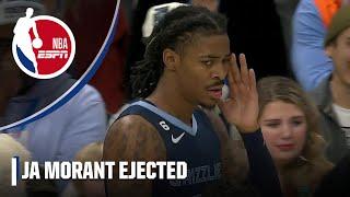 Ja Morant gets ejected after receiving two quick technical fouls | NBA on ESPN