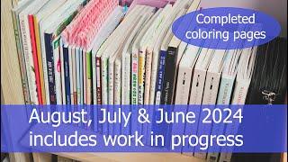 Completed pages August 2024 | completed pages July 2024 | completed pages June 2024