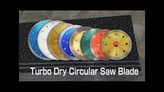 Turbo dry cutting blade of various sizes| China diamond tools manufacturer | LittleAnt