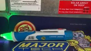 Major Tech MT403. IP67 Voltage Detector (In Action)