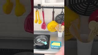 Mini kitchen set ASMR Mini cooking Re-ment #rement #minicooking #minifood #miniature