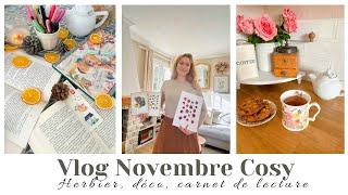 Daily Vlog | Novembre Cosy | Herbiers, Déco, Carnet de lecture