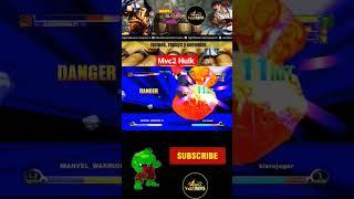 Mvc2: Hulk High Damage combo with Bulleta Alpha assist by Kierojugar