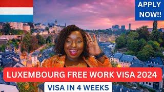 MOVE IN 12 DAYS WITH YOUR FAMILY|MASSIVE HIRING IN LUXEMBOURG