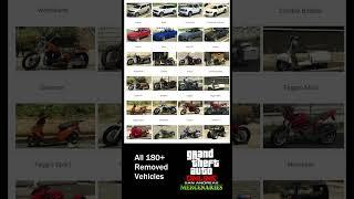 All Removed Vehicles (With Photos) in GTA 5 Online Mercenaries