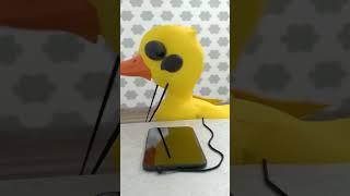 When AirPods are out of battery   #humor #shorts #babyduck