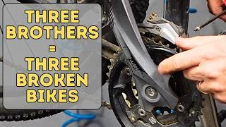 All 3 sons broke their bikes in the same week! ‍️ Wheel Truing, Hanger Straightened, Disc Brakes!