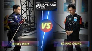 JEFREY RODA VS  KO PING CHUNG | 2024 ZEN&YUAN8 OPEN 2 #9ballpool #highlights