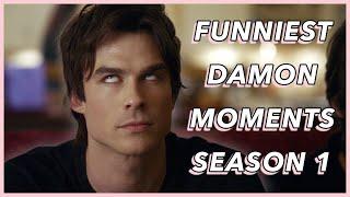 Funniest Damon Salvatore Moments | Season 1