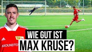 Fussball Challenge vs. Max Kruse |  Wie gut ist der Ex-DFB-Star ?