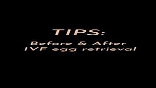 Tips for IVF egg retrieval!  #ivf #eggfreezing #fertility