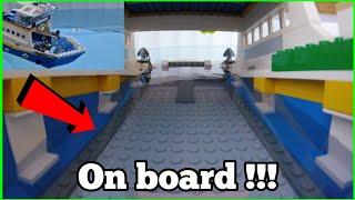 LEGO CAR FERRY SINKING ON BOARD !!