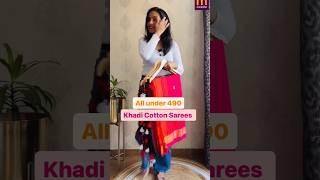 meesho khadi cotton saree review #meesho #meeshohaul #khadisaree #saree #ytshorts #fashion #shorts
