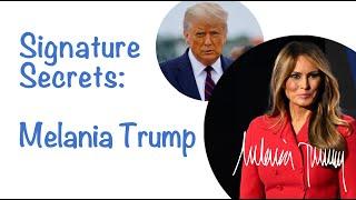 Signature Secrets:  Handwriting Analysis of Melania Trump #handwritinganalysis #graphology