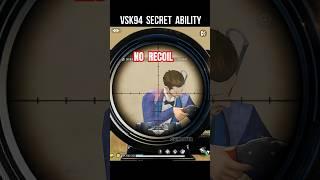 VSK94 Secret Ability  No Recoil Sniper Trick #srikantaff