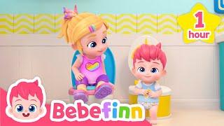 Yes, Yes, Potty Party! for 1hour  | Bebefinn Compilation | Nursery Rhymes & Kids Songs