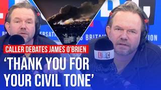 James O'Brien's lengthy Israel debate ends with LBC caller 'disagreeing intelligently' | LBC