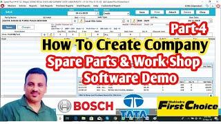 How To Create Company, Spare Parts Billing and Invoicing Software Demo,Spare Parts software Demo#pos