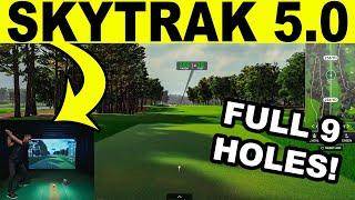 Playing 9 Holes on SkyTrak Golf Simulator Software 5.0 (Quail Hollow)