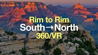 Rim to Rim Grand Canyon Hike - South (South Kaibab)  to North Rim - 360° VR Video