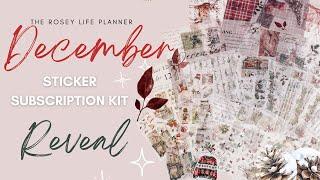 Unboxing my Planner Sticker Subscription Kit for December from The Rosey Life Planner