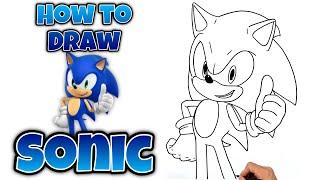 How To Draw SONIC | Step-By-Step | SONIC THE HEDGEHOG #drawing #sonicthehedgehog #sonic