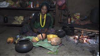 Myvillage official videos EP 1291 || Cooking curry of pumpkin || Traditional   village life