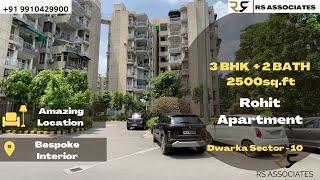 3 BHK + Study | Society Flat In Dwarka | Rohit Apartment Sector 10 | Flats For Sale In Dwarka