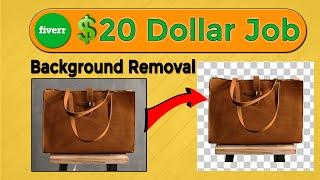 Fiverr 20 Dollar Photoshop Background removal project easy tutorial