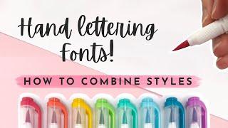 Hand Lettering Fonts: How to Choose and Combine Different Lettering Styles in Calligraphy Quotes