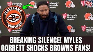  JUST IN! MYLES GARRETT FINALLY SPEAKS OUT ABOUT HIS RETURN TO THE BROWNS! STUNNING NEWS!