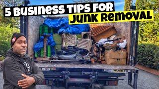 5 Business Tips For Junk Removal #howto  #tips #business